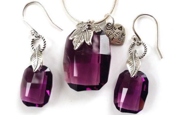 SOPHIA EARRINGS - AMETHYST - Image 2