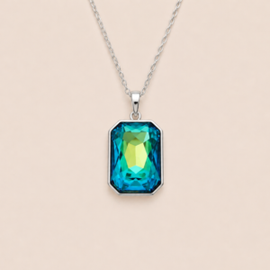 Emmy Bermuda Blue Crystal Pendant