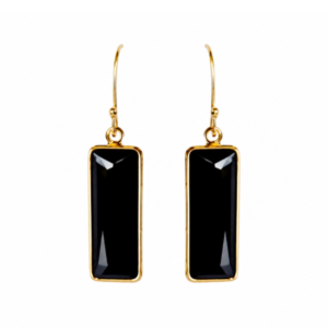 Cristina Jet Black Earrings