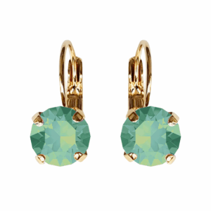 Linda Pacific Opal Crystal Earrings in Gold