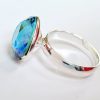 SASCHA TURQUOISE LAGOON - ADJUSTABLE STERLING RING CLOSED BACK - Image 3