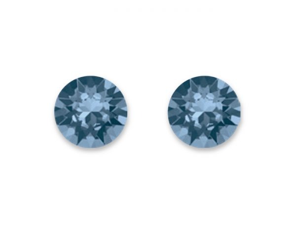 STERLING STUDS - DENIM BLUE 8mm