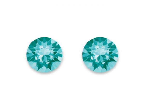 STERLING STUDS - LIGHT TURQUOISE 4mm, 6mm, 8mm