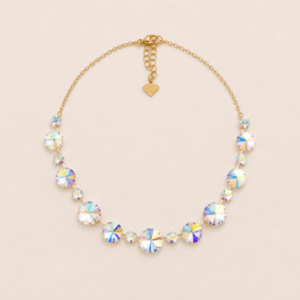 Aurora Borealis Angela Crystal Necklace