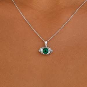 Eye Emerald Crystal Pendant