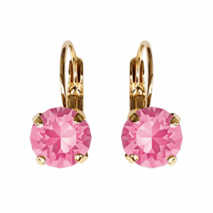 Linda Rose Crystal Earrings in Gold