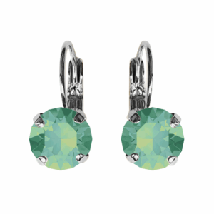 Linda Pacific Opal Crystal Earrings in Silver