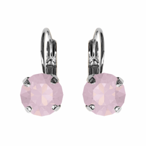 Linda Rosewater Opal Crystal Earrings in Silver