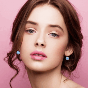 Linda Aquamarine Earrings in Gold