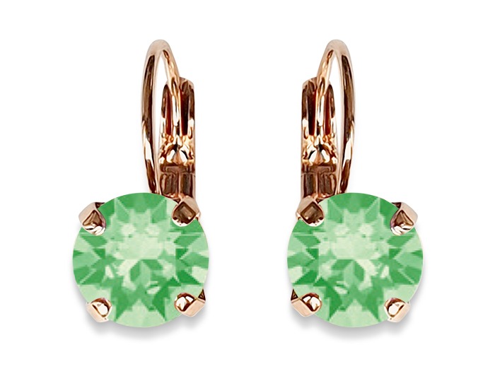 green earrings chrysolite earrings Gold silver long earrings dangle earrings