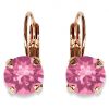 LINDA EARRINGS - ROSE - SILVER, ROSE OR YELLOW GOLD