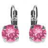 LINDA EARRINGS - ROSE - SILVER, ROSE OR YELLOW GOLD - Image 3
