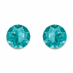 Blue Zircon Crystal Swarovski Studs