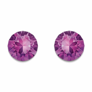 Amethyst Crystal Swarovski Studs