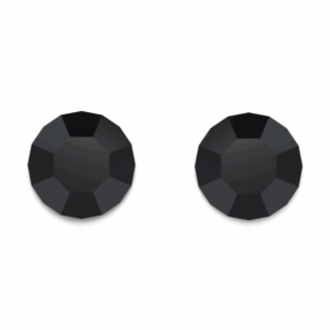 Jet Black Crystal Swarovski Studs