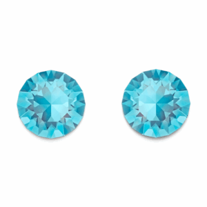 Aquamarine Crystal Swarovski Studs