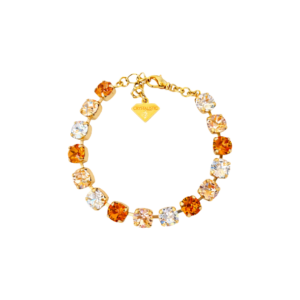 Autumn Gold Crystal Tennis Bracelet