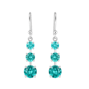 Melinda Turquoise Crystal Earrings