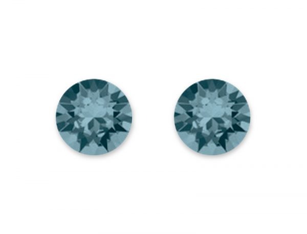 STERLING STUDS - INDIAN SAPPHIRE 8mm