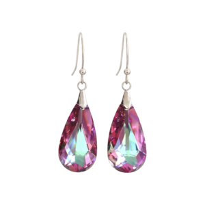 Selene Crystal Earrings in Silver