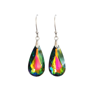 Selene Crystal Earrings in Silver