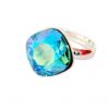 SASCHA TURQUOISE LAGOON - ADJUSTABLE STERLING RING CLOSED BACK
