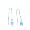 HAYLEY STERLING SILVER EAR THREADS - BLUE AURORA - Image 3