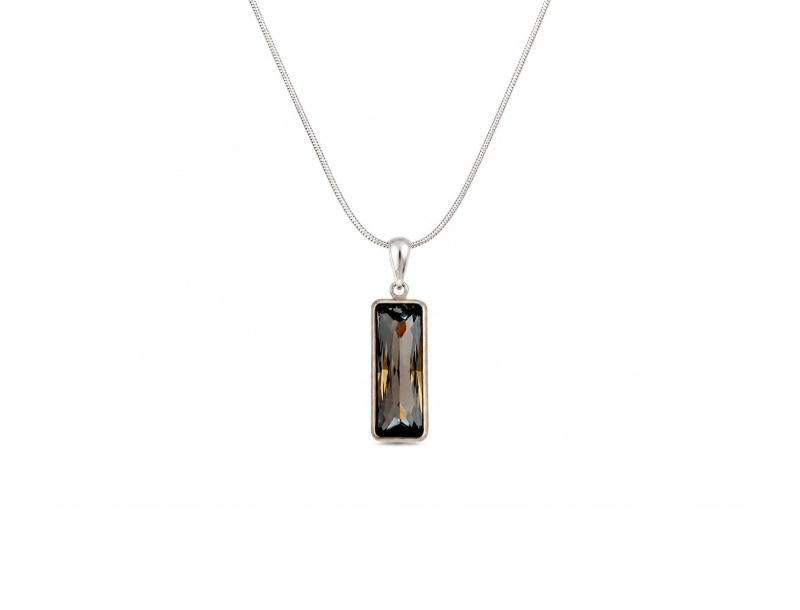 Cristina Black Diamond Crystal Pendant