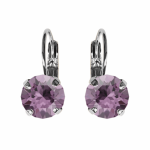 Linda Iris Crystal Earrings in Rose Gold