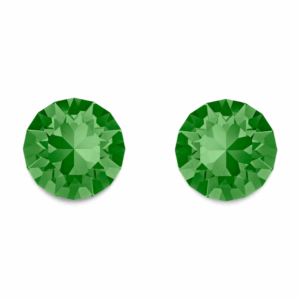 Fern Green Crystal Swarovski Studs
