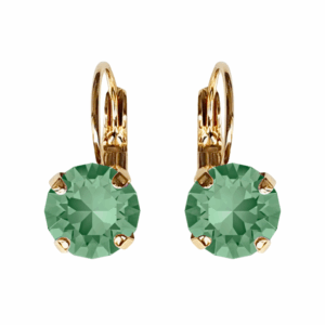 Linda Erinite Crystal Earrings in Gold