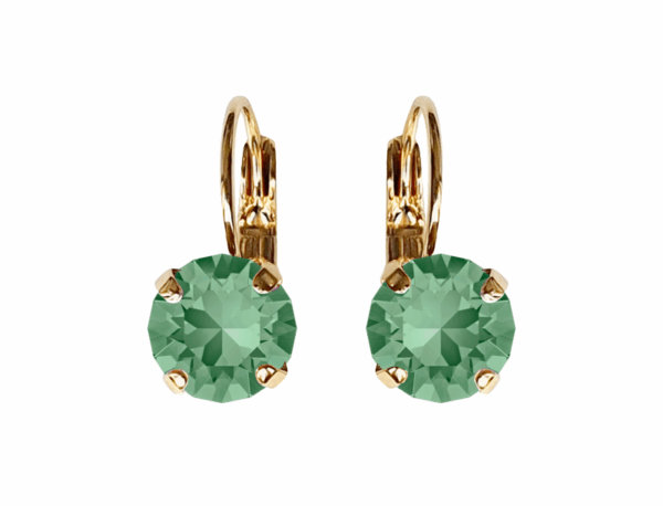 Linda Erinite Crystal Earrings in Gold