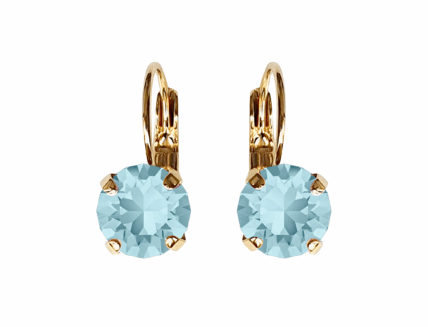 Linda Light Azore Crystal Earrings in Gold