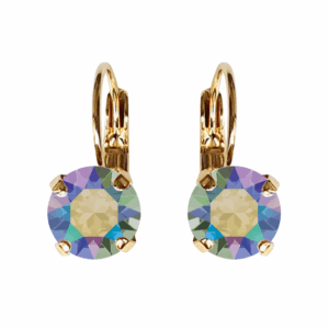 Linda Paradise Crystal Earrings in Rose Gold