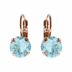 Linda Light Azore Crystal Earrings in Rose Gold