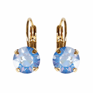 Linda Ocean Delite Crystal Earrings in Gold