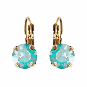 Linda Laguna Crystal Earrings in Gold
