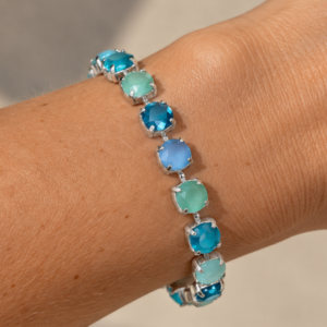 Summer Blue Crystal Tennis Bracelet