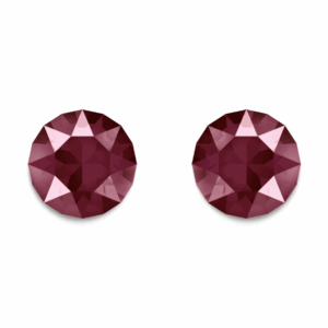 Dark Red Crystal Swarovski Studs