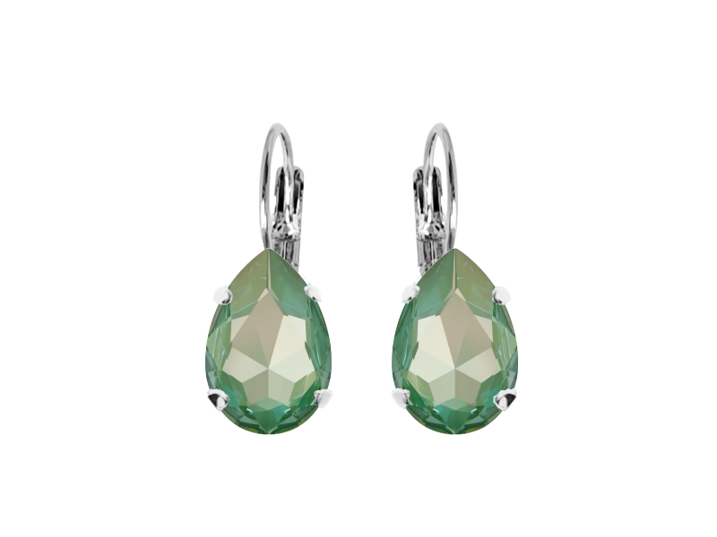 Alex Silky Sage Crystal Earrings