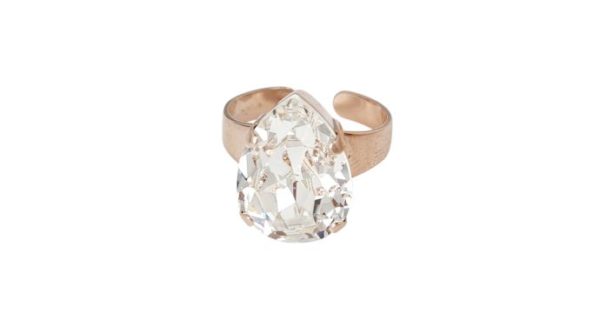 ALEX RING - CRYSTAL CLEAR - SILVER, ROSE GOLD OR YELLOW GOLD