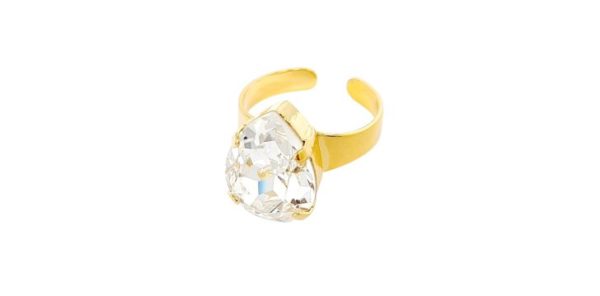 ALEX RING - CRYSTAL CLEAR - SILVER, ROSE GOLD OR YELLOW GOLD - Image 2