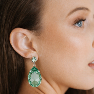 Angelina Chrysolite Crystal Earrings