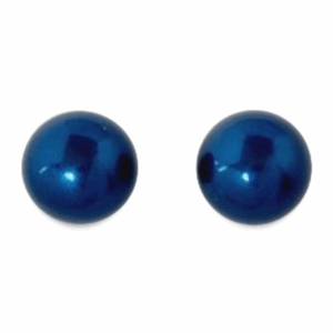 Classic Petrol Sterling Pearl Studs
