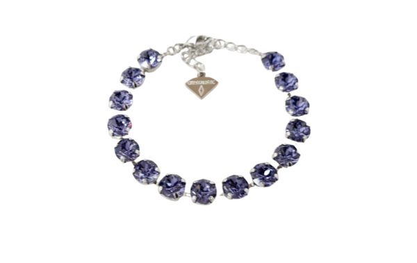 TENNIS BRACELET - TANZANITE - SILVER, ROSE GOLD OR YELLOW GOLD