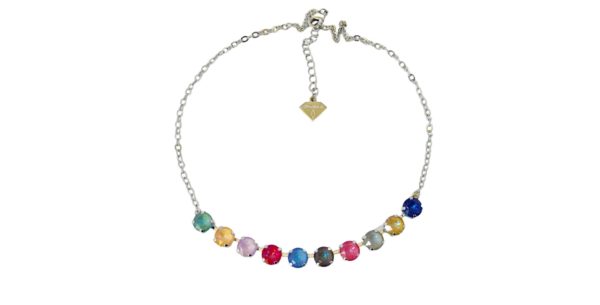 CRYSTAL ERAS NECKLACE - SILVER, ROSE GOLD OR YELLOW GOLD