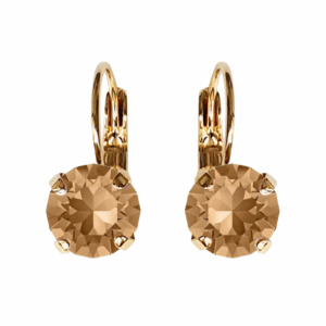 Linda Light Colorado Crystal Earrings in Gold