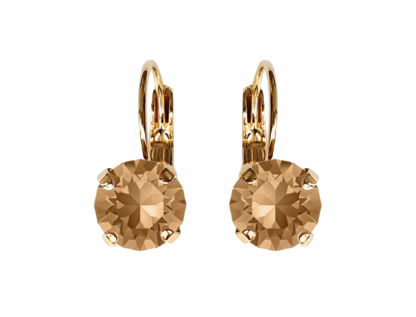 Linda Light Colorado Crystal Earrings in Gold