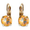 LINDA EARRINGS - OCHRE DELITE - SILVER, ROSE OR YELLOW GOLD