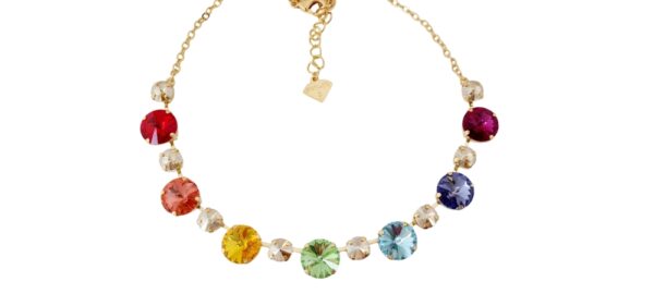 CHAKRA BALANCE STATEMENT NECKLACE - SILVER, ROSE GOLD, YELLOW GOLD - Image 3